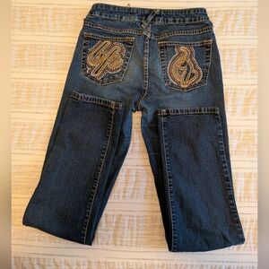 baby phat Skinny Jeans With Embroidered Back Pockets